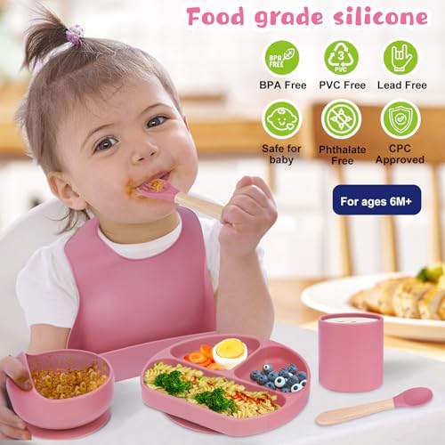 Adorable Silicone Baby Feeding Set