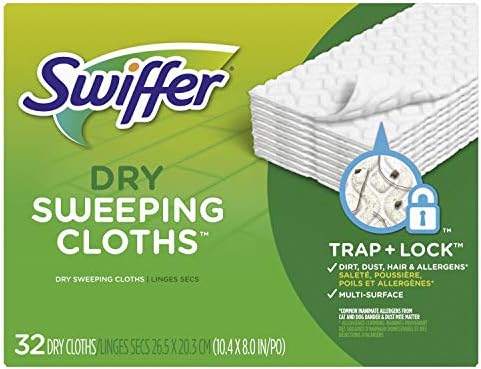 Bristle Dry Sweeping Pad for Swiffer Sweeper 32 Count Pack of 3