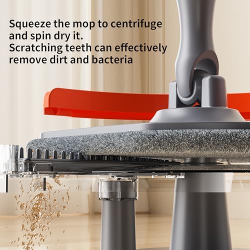 Efficient Dual Bucket Spin Mop with Foldable Handle for Deep Cleaning