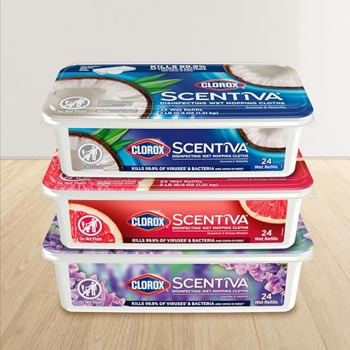 Clorox Scentiva disinfecting wet mop pad