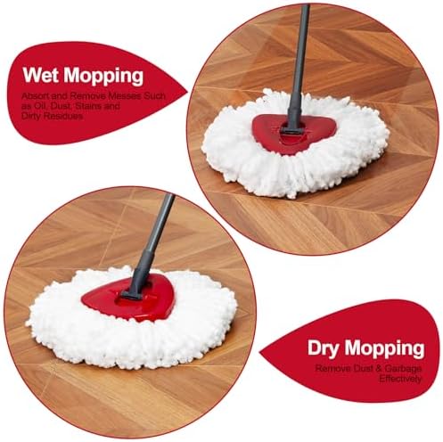 FunCeeReplacement Heads for Spin Mop 3Pack Super Efficient Easy to Use