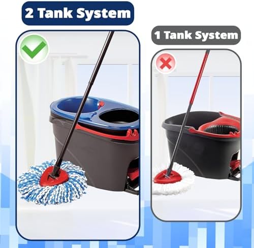 Mop Head Replacement 3-Pack Spin Mop Refill