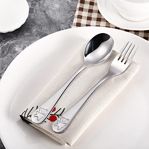 Perfectly Sized for Kids 12 Set stainless steel toddler utensils