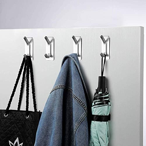 Sturdy 4-Pack Self-Adhesive Towel Hooks for Bathroom Kitchen Coppa