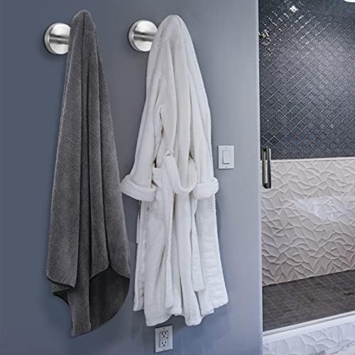 NearMoon 4-Piece Stainless Steel Robe Hook Set
