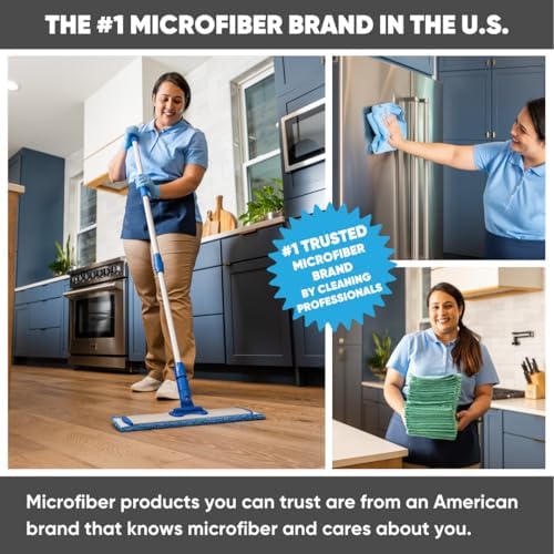 Cinch Pro-Grade Microfiber Mop for Hardwood Floors Reusable Powerful