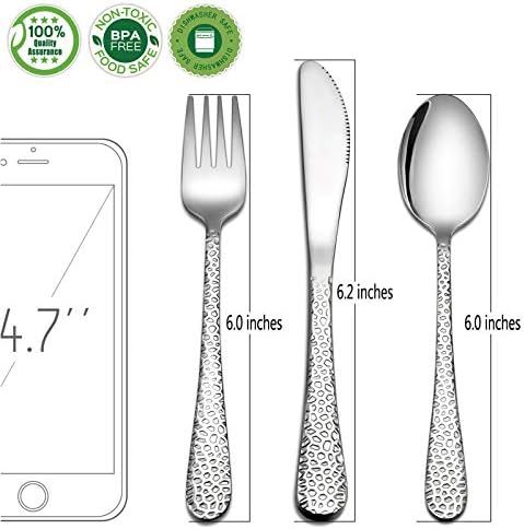 HaWare 9-Piece Toddler Kids Silverware Flatware Set