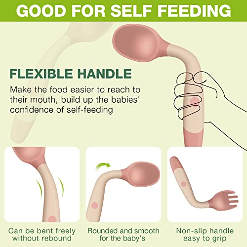 Top Choice Bendable Self-Feeding Training Set for Babies