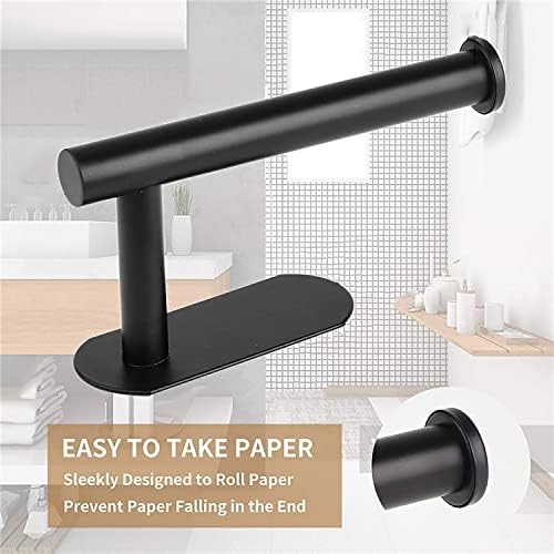 JOPOFI Stainless Steel Toilet Paper Holder - Wall-Mounted Stick-On