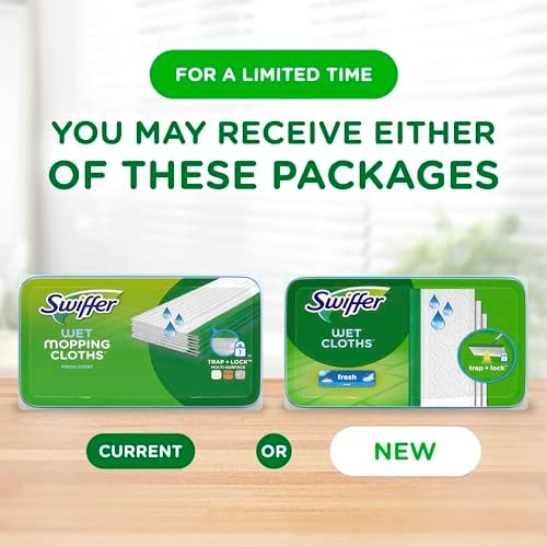 Swiffer Sweeper Wet Mopping Cloths Open-Window Fresh 24 Count Pack of 2