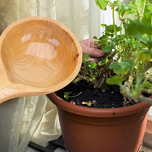 Easy Maintenance Solid-Wood Watering Spoon for Gardeners