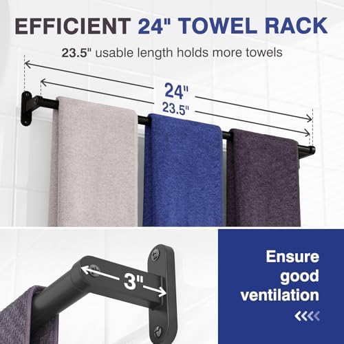 Reliable 24 Rust-Resistant Towel Bar for Bathroom Beyond
