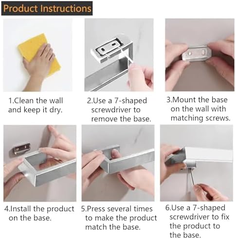 Rust-Proof Hand Towel Holder with Modern Design