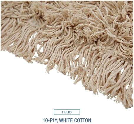Boardwalk BWK1360 60x5in Hygrade Cotton Dust Mop Head - White