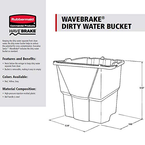 rubbermaid dirty water mop bucket
