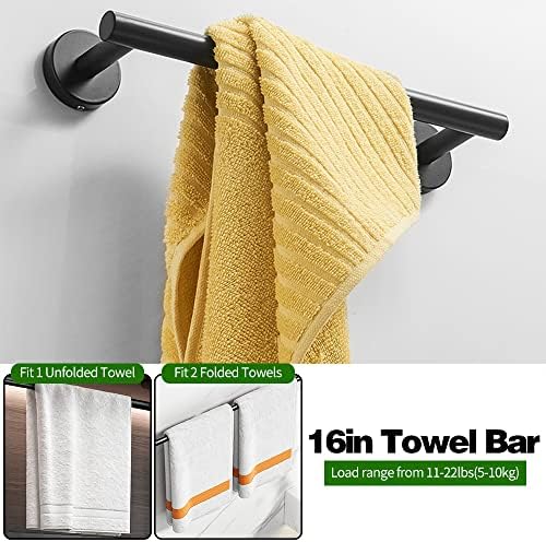 10-Piece Essentials For Your Bathroom Black Bathroom Hardware Set