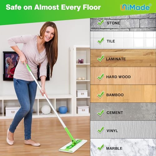 UNIMADE Dry Mop Cloths 100 Pack for Swiffer Sweeper