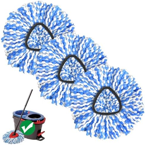 Nuorest 2-Tank Spin Mop Replacement Head 3 Pack