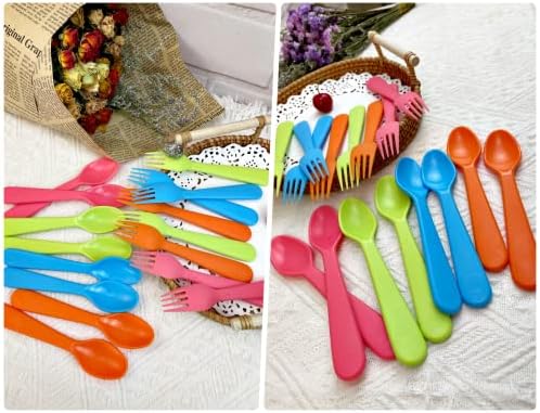 Jawbush 16 Pcs Kids Utensils Set Durable and Safe for Kids