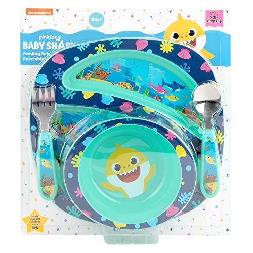 Perfect for Little Ones Baby Shark Dinnerware Set - 4 Count