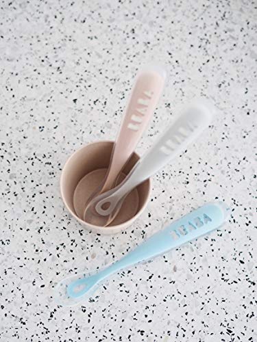 BEABA Baby Feeding Spoon Set - Gentle Tips for Safe Feeding