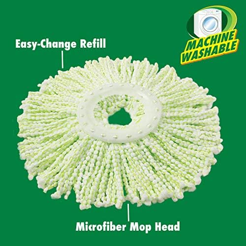 Libman Spin Mop Refill - Machine Washable 16-inch Diameter Deep-Cleaning Mop Head