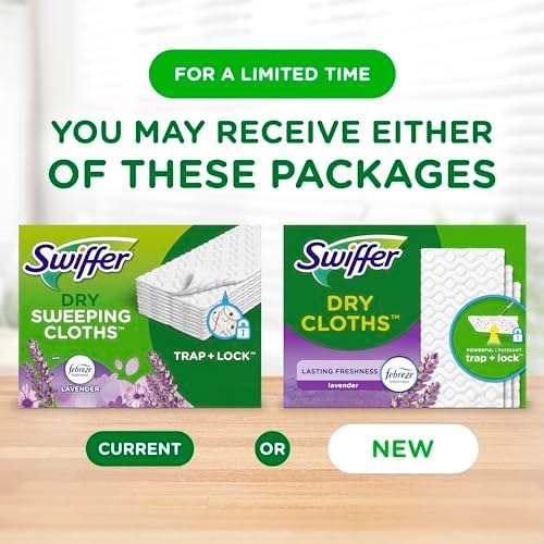 Swiffer Sweep Mop 52ct Pure Durable Odor Neutralizing