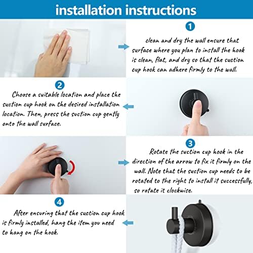 Suction Cup Towel Hooks for Bathrooms
