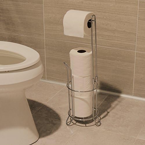 Simple Houseware Toilet Paper Storage Holder Stand Chrome