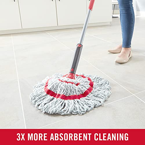Rechargeable Microfiber Twist Mop Kit Machine Washable Deep Clean Multi-Surface Use