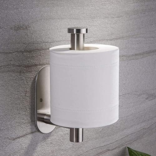 Stainless Steel Toiletpaper Holder Self-Adherring No Drilling Required