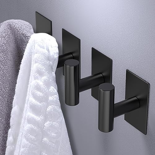 VAArhold Durable Towel Hook Adhesive Space-Saving 4-Pack