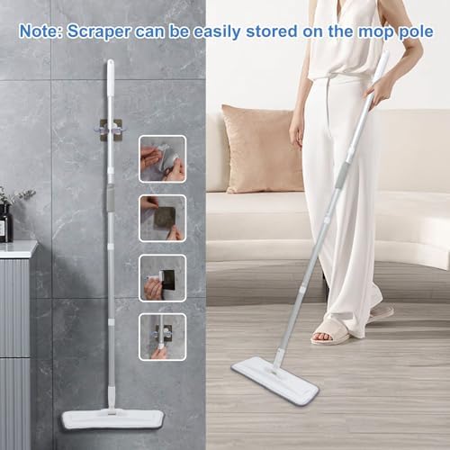 Compact Extendable Flat Mop for Easy Floor Cleaning