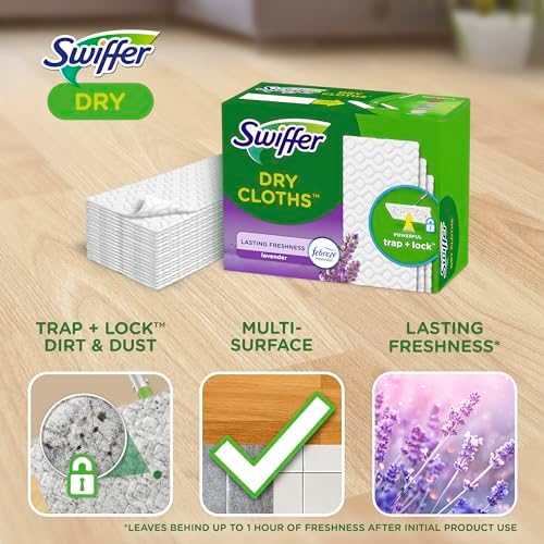 Swiffer Sweep Mop 52ct Pure Durable Odor Neutralizing