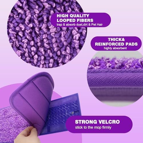 Reusable Microfiber Mop Pads for Swiffer PowerMop