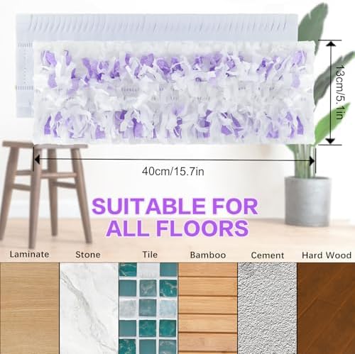 SAUAUSUN Swiffer PowerMop Disposable Pads x25 - Multi-Surface Wood Mops Replacement