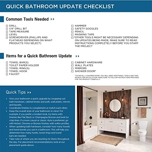Compact Oil-Rubbed Bronze Towel Holder for Bathroom Kitchen