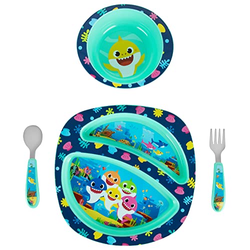 Perfect for Little Ones Baby Shark Dinnerware Set - 4 Count