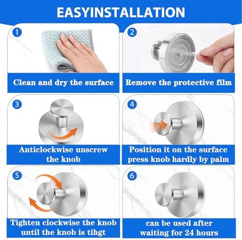 Chunky Suction Cup Hooks No-Drill Bathroom Kitchen Robe Hangers