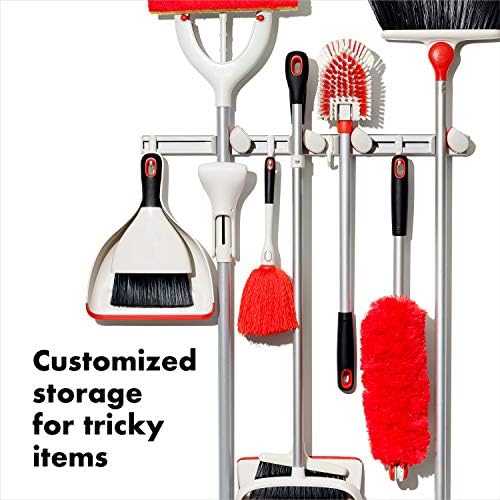OXO Good Grips Mop Broom Duster Wall Organizer