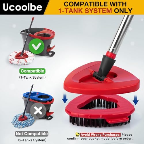 Essential Sturdy scrub brush mop head for O-Cedar spin mop system