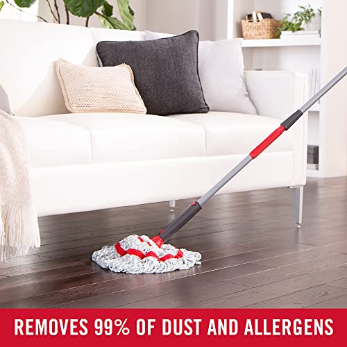 Rechargeable Microfiber Twist Mop Kit Machine Washable Deep Clean Multi-Surface Use