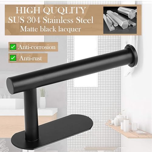 JOPOFI Stainless Steel Toilet Paper Holder - Wall-Mounted Stick-On