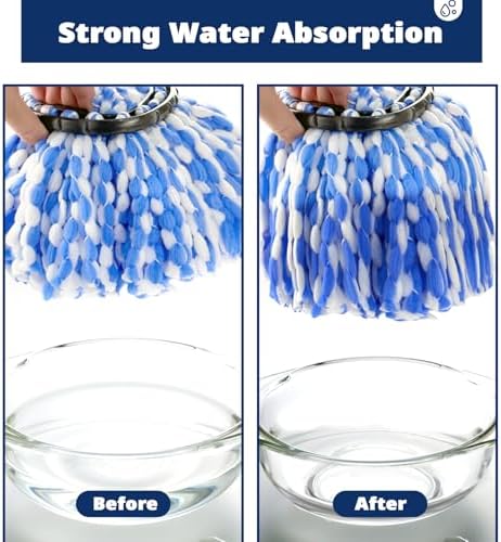 Mop Head Replacement 3-Pack Spin Mop Refill