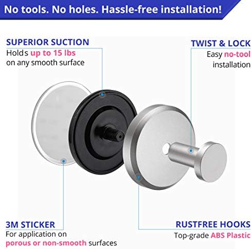 Home SO Suction Cup Hooks Set