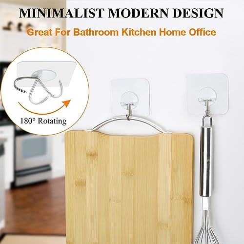 Professional Adhesive Wall Hooks Heavy-Duty Easy to Use Durable Sticks