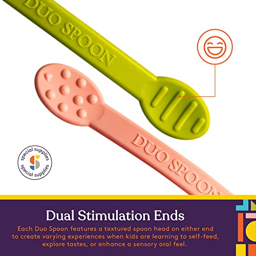 Special Supplies Duo Spoon Oral Motor Therapy Tools 3-Pack