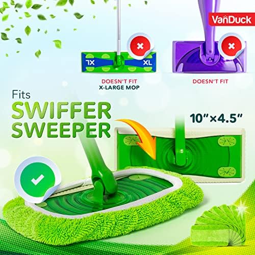 Reusable Mop Pads - Microfiber Machine Washable Durable Efficient