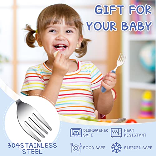 Chumia 9-Piece Stainless Steel Toddler Fork Set