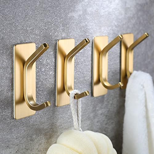 Sturdy Gold Towel Hooks for Bathroom Bedroom
